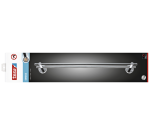 tesa® Smooz double towel holder, shiny chrome-plated metal, self-adhesive