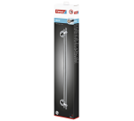 tesa® Smooz double towel holder, shiny chrome-plated metal, self-adhesive