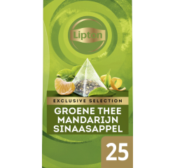 Green tea mandarin-orange Lipton Exclusive Selection - Box of 25 pyramid sachets