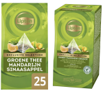 Thé vert mandarine-orange Lipton Exclusive Selection - Boîte de 25 sachets pyramides