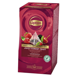 Thé noir fruits rouges Lipton Exclusive Selection - Boîte de 25 sachets pyramides