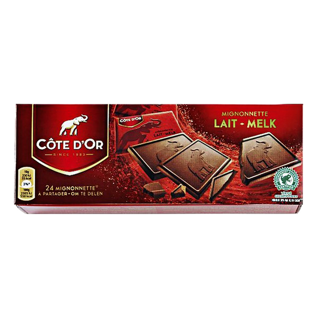 Côte d'Or Chocolat Côte d'Or Mignonnette 10g lait 24 pièces
