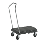 Chariot de transport Rubbermaid Triple Trolley pliable 227kg noir