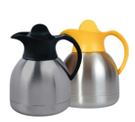 Thermoskan IEZZY koffiekan 1liter roestvrijstaal zwarte dop