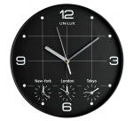 Wandklok Unilux On Time Ø 30.5cm zwart/wit