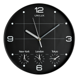 Horloge murale Unilux On Time Ø30,5cm noir/blanc