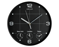 Unilux On Time Wall Clock Ø30.5cm Black/White