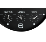 Wandklok Unilux On Time Ø 30.5cm zwart/wit