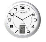 Wandklok Unilux Instinct Ø 30.5cm zilvergrijs/wit