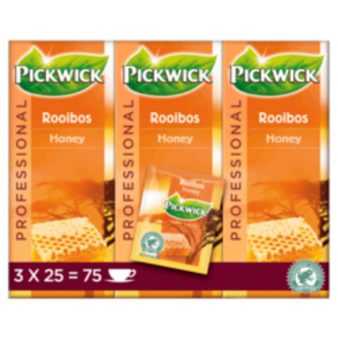 Thé Pickwick rooibos miel 25x 1,5g