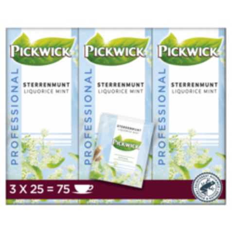 Thé Pickwick sterrenmunt 25x 2g avec enveloppe