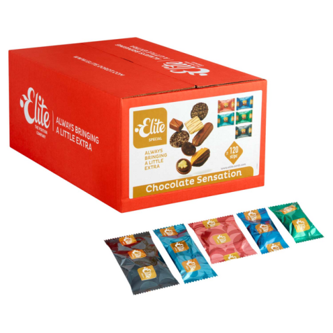 Biscuits Chocolate Sensations assortiment Elite - Carton de 120 pièces