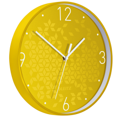 Horloge murale Leitz WOW jaune