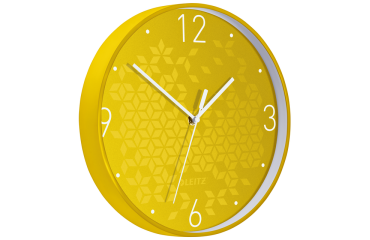Horloge murale Leitz WOW jaune