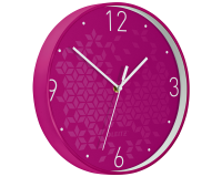 Wandklok Leitz WOW Ø29cm roze