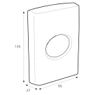 Distributeur sachets hygiénique féminine Katrin 91875 blanc