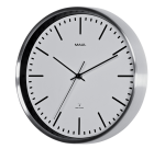 Wall clock MAULfly RC Ø305x45mm aluminum/white with battery