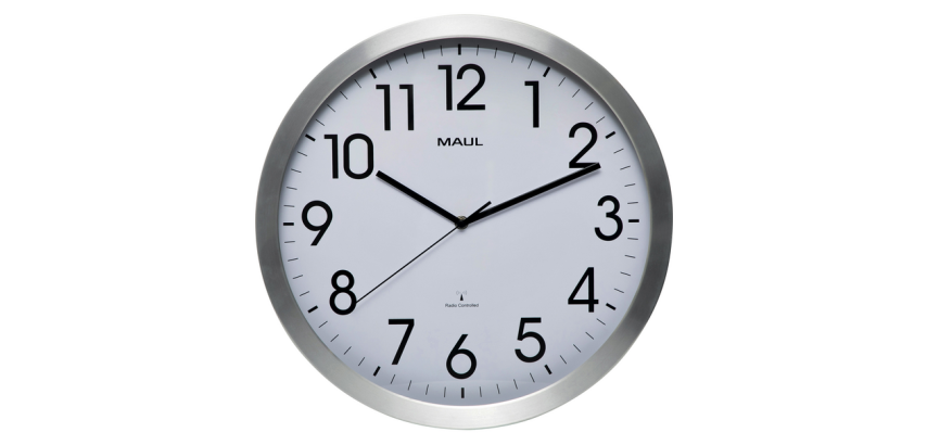 Radio-controlled wall clock move, diameter: 400 mm