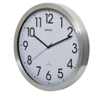 Wall clock MAULmove RC Ø400x45mm aluminum/white with battery