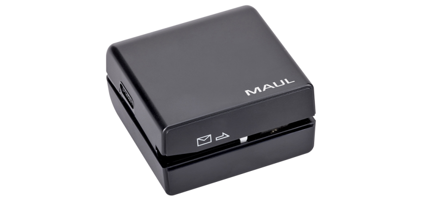 Ouvre-lettres électrique MAUL 74x70x40mm + 4 piles noir blister