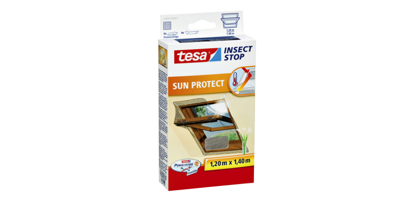tesa® Insect Stop Insektenschutz für Dachfenster 1,2x1,4m anthrazit