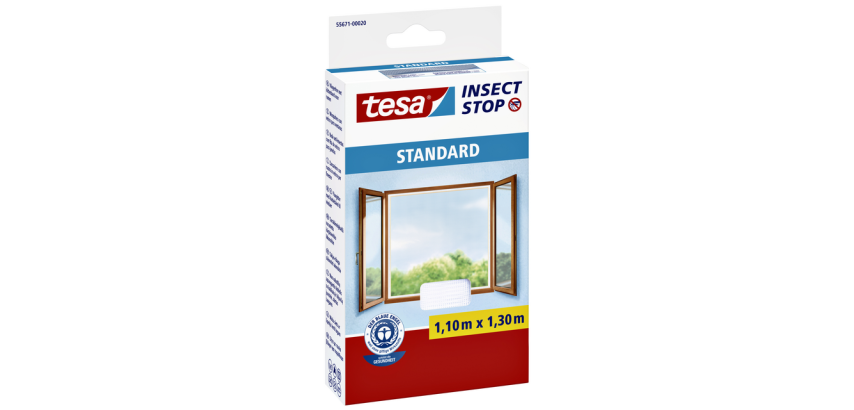 tesa® Insect Stop STANDARD Mosquito Net Window 1.1x1.3m White