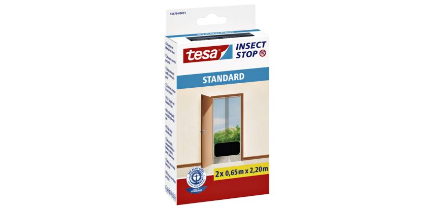 Moustiquaire tesa® Insect stop STANDARD porte 2x 0,65x2.20m anthracite