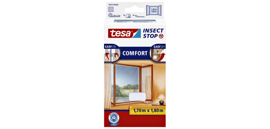 Moustiquaire tesa® Insect Stop COMFORT fenêtre 1,7x1,8m blanc