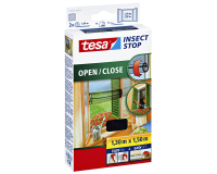 Insectenhor tesa® Insect Stop OPEN/CLOSE raam 1,3x1,5m zwart