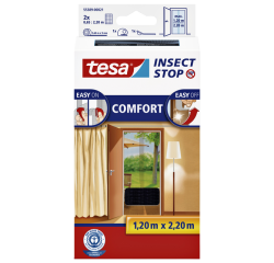 Moustiquaire tesa® Insect Stop COMFORT porte 2x 0,65x2,5m noir