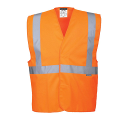 Portwest hi-vis band and brace vest orange - size l/xl