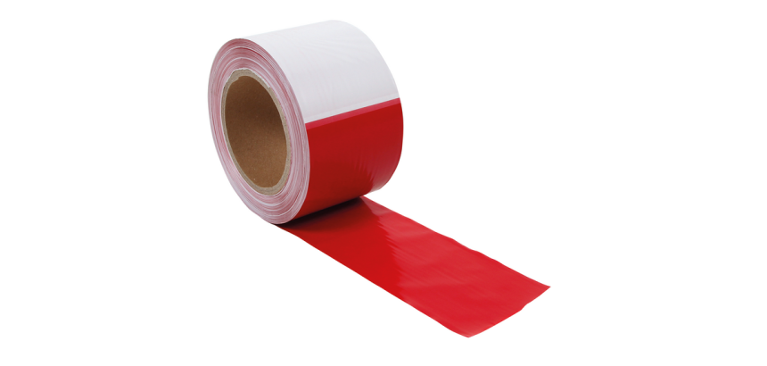 Ruban de signalisation IEZZY 250m rouge-blanc