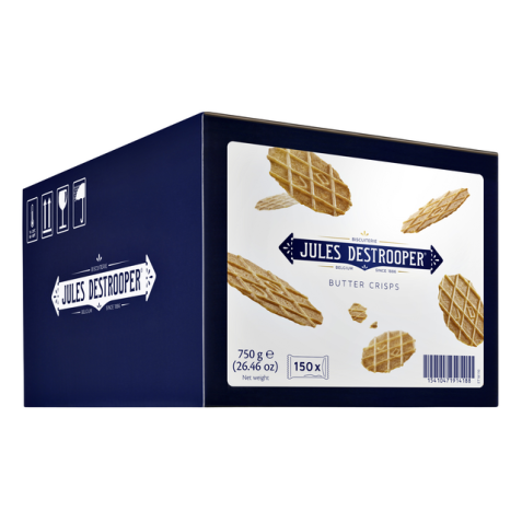 Koekjes Jules Destrooper natuurboterwafels doos 150st.