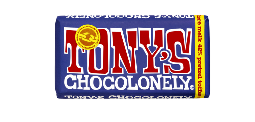 Schokolade Tony’s Chocolonely Tafel 180g Milch Brezel Toffee