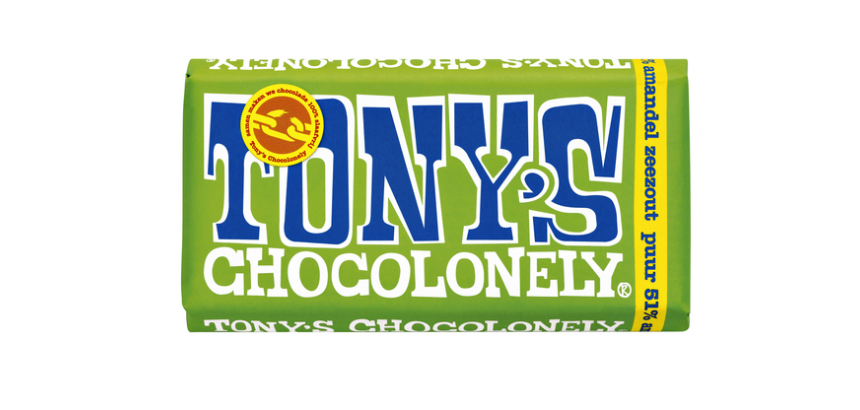 Chocolat Tony's Chocolonely noir amande au sel marin tablette 180g