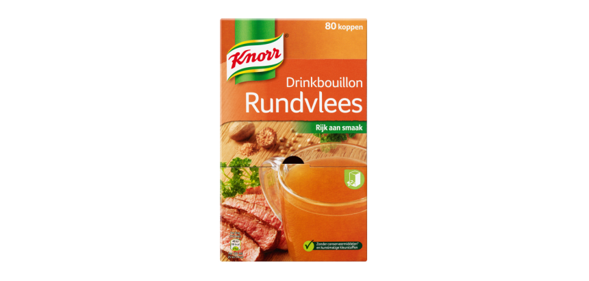 Bouillon à boire Knorr Boeuf 80 pièces