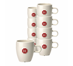 Kopje Douwe Egberts espresso 70ml wit 12 stuks