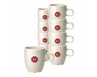 Kopje Douwe Egberts espresso 70ml wit 12 stuks