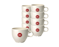 Tasse Douwe Egberts cappuccino 180ml blanc 12 pièces