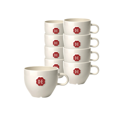 Tasse Douwe Egberts cappuccino 180ml blanc 12 pièces