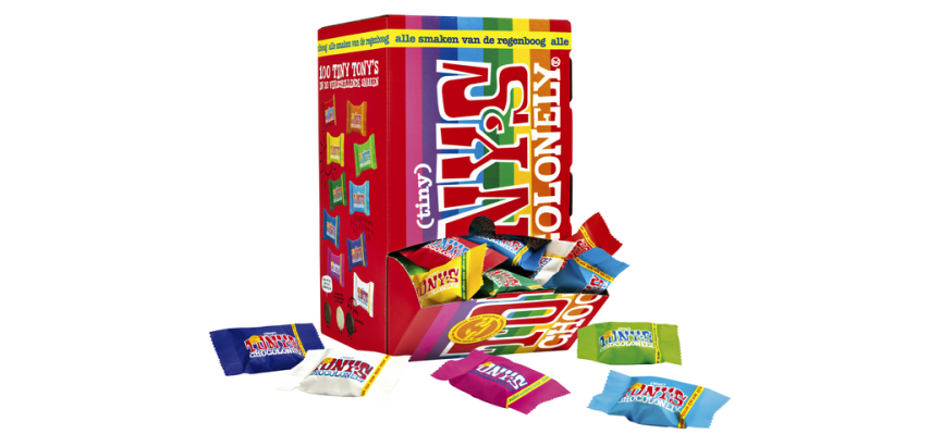 Tony’s Chocolonely Schokoladen Tiny Mix Box 100 Stück