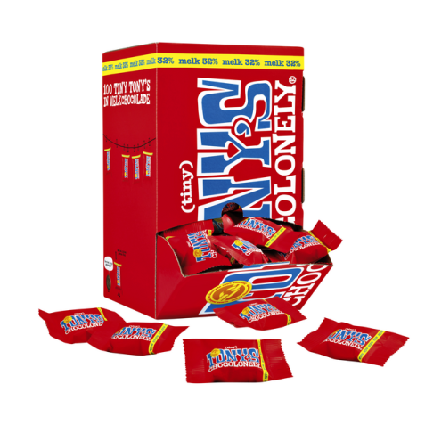 Chocolat Tony's Chocolonely Tiny lait boîte 100 pièces