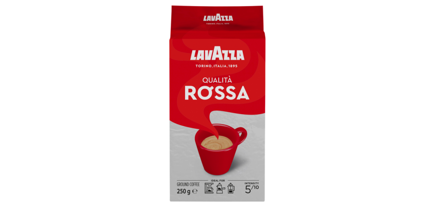 Café moulu Lavazza Qualita Rossa - Paquet de 250 g
