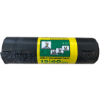 Sac poubelle Komo 60L noir rouleau de 20 pièces