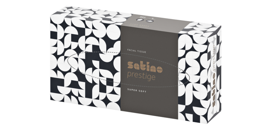 Mouchoirs démaquillants Satino 206450 2 épaisseurs blanc 100 pièces