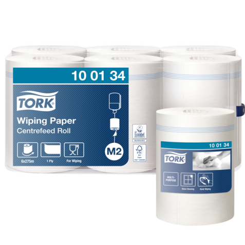 Papier d'essuyage Tork M2 Advanced 100134 1 épaisseur 275m blanc