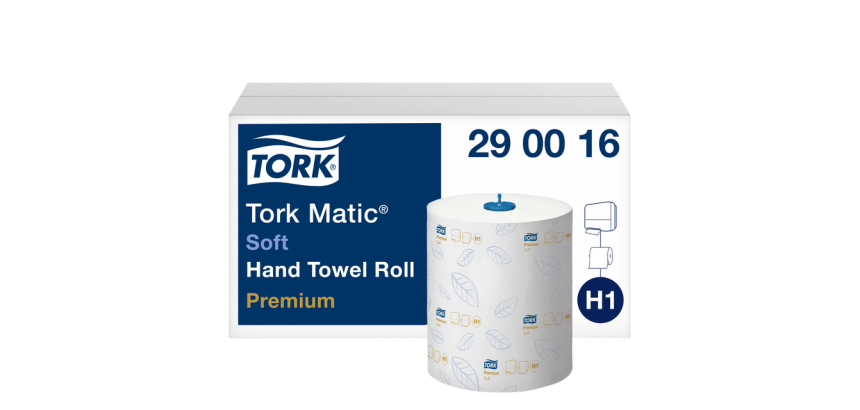 Handdoekrol Tork H1 Matic Premium 2-laags 100m wit 290016
