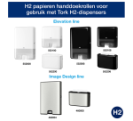 Handdoek Tork H2 Xpress Premium multifold 2-laags 212x255mm 21x150 vel wit 100289