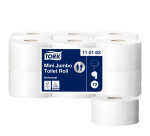 Toiletpapier Tork T2 Universal jumbo klein 1-laags 240m wit 110163