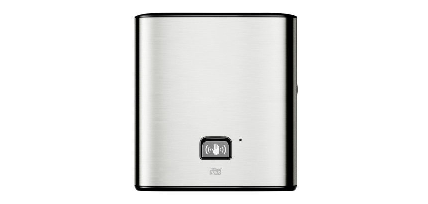 Handdoekroldispenser Tork H1 Image Line Matic zilver 460001